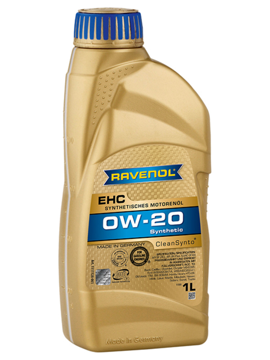 фото Моторное масло ravenol ehc 0w-20 1л