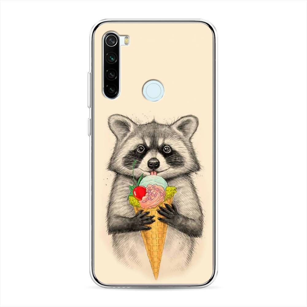 фото Чехол awog "енот с мороженым" для xiaomi redmi note 8t