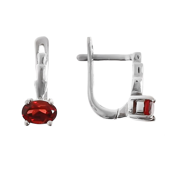 

Серьги из серебра Balex Jewellery 2405933664, гранат, 2405933664