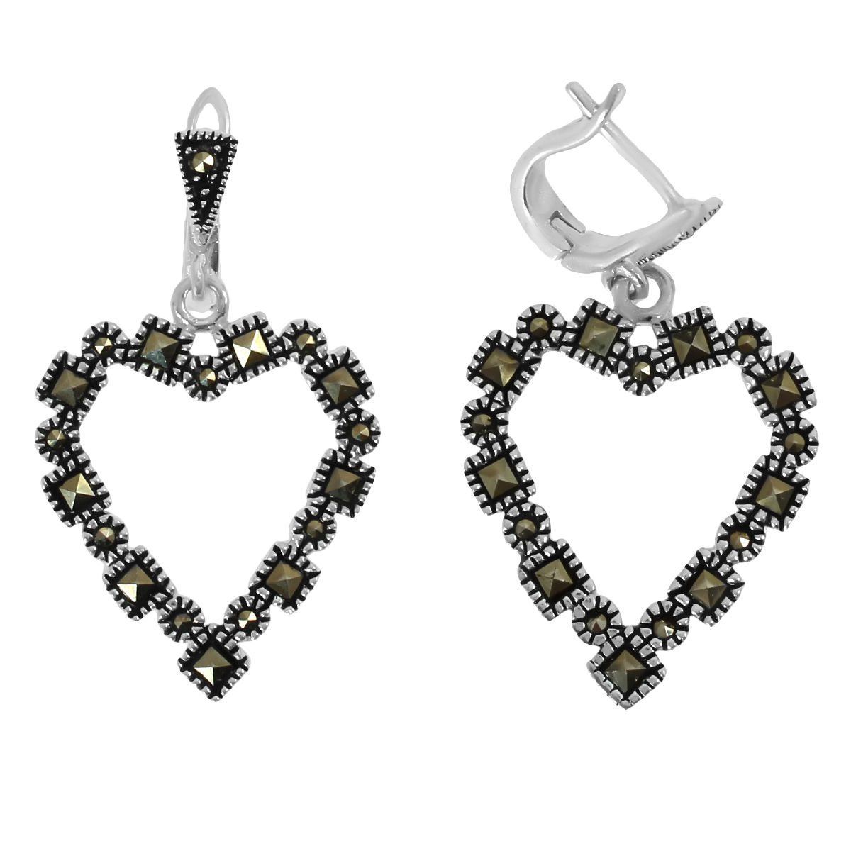 

Серьги женские из серебра Balex Jewellery 2405934905, марказит