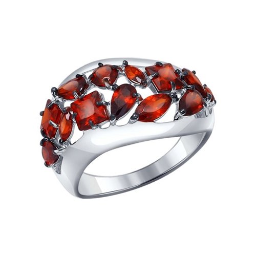 

Кольцо из серебра с гранатами р.17 SOKOLOV 92011122, 92011122