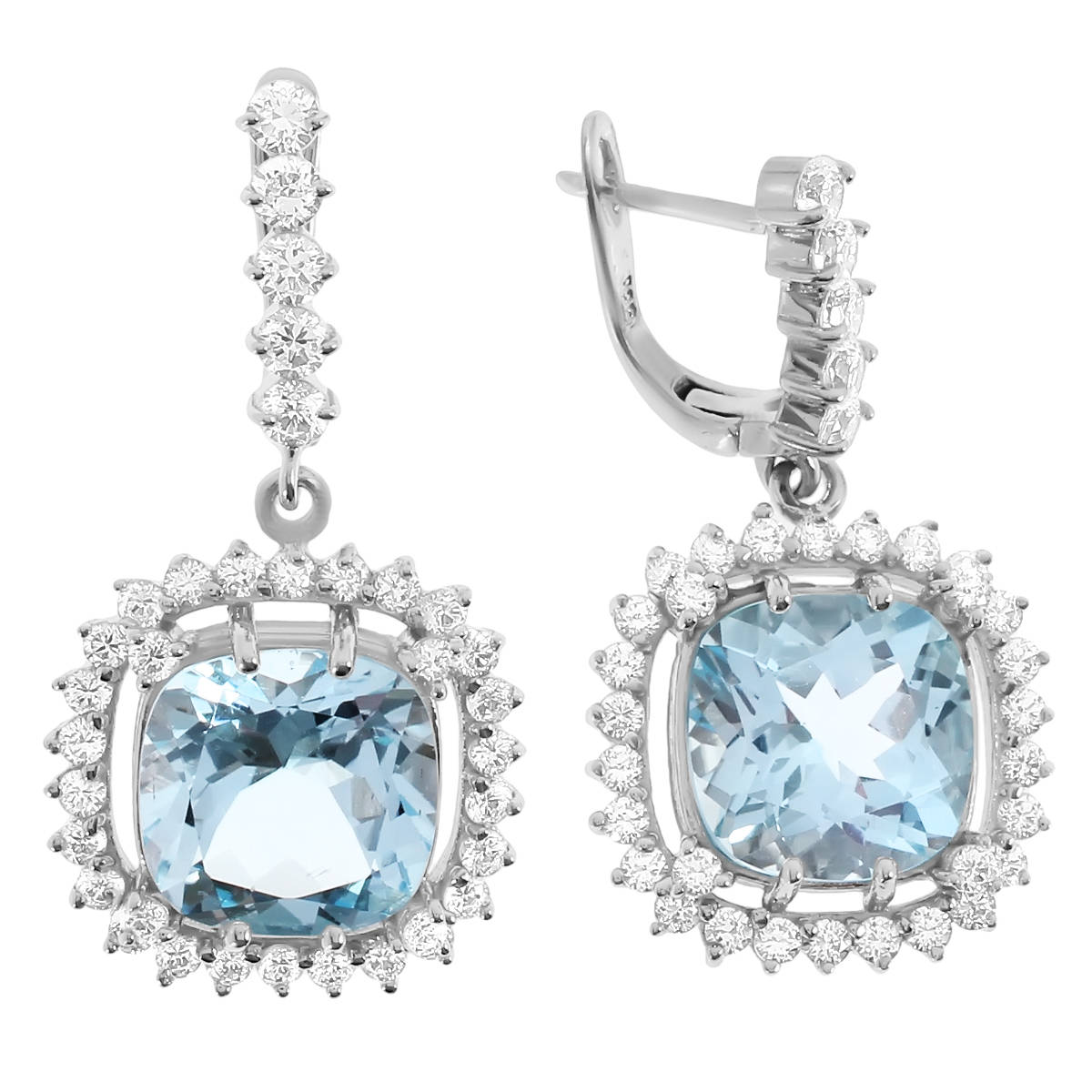 

Серьги женские из серебра Balex Jewellery 2405935727, топаз/фианит