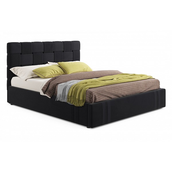 

Кровать двуспальная Tiffany с матрасом Promo B Cocos 2000x1600, Серый, Tiffany с матрасом Promo B Cocos 2000x1600