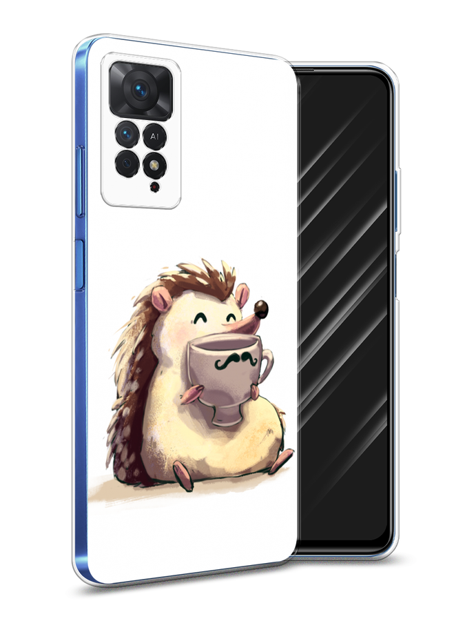 

Чехол Awog на Xiaomi Redmi Note 11 Pro "Еж кофеман", Разноцветный, 315650-10