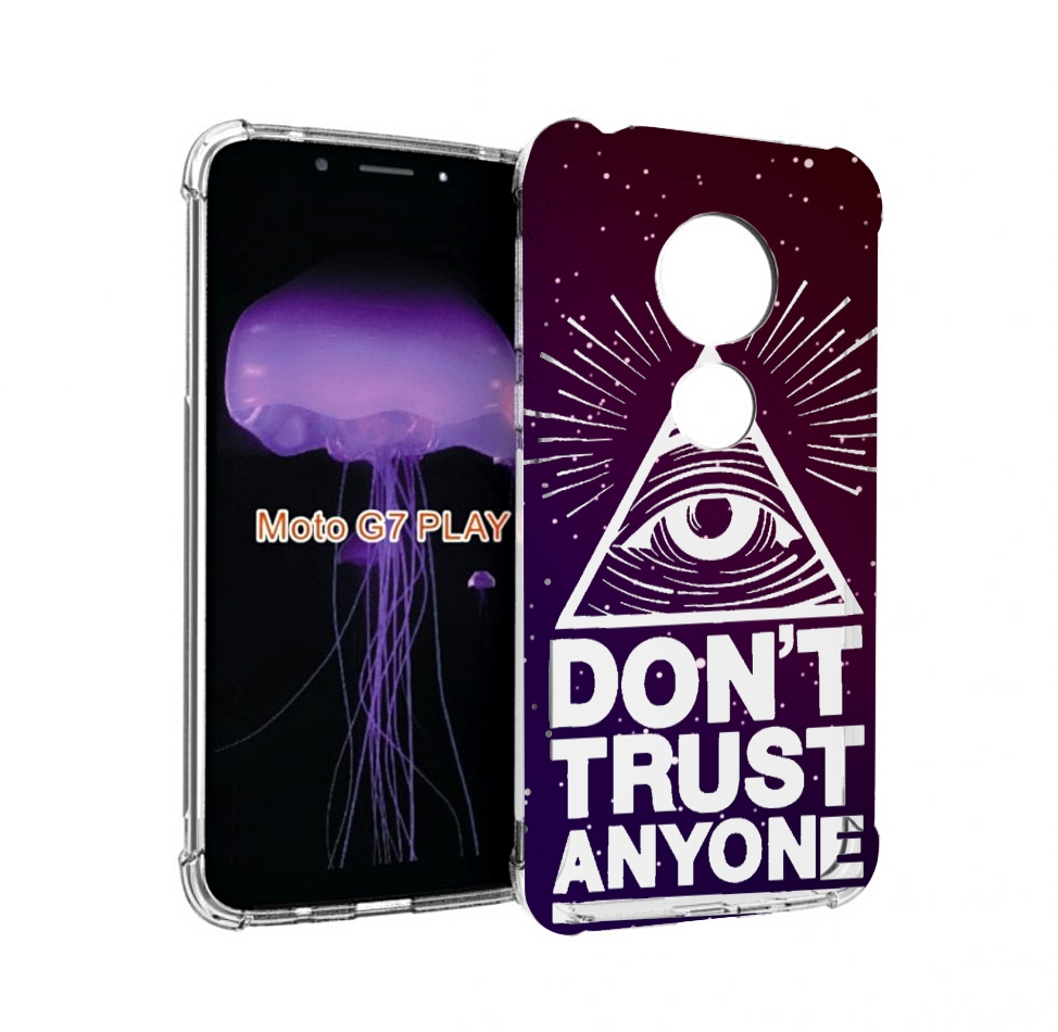 

Чехол MyPads Не-доверяй для Motorola Moto G7 Play, Прозрачный, Tocco