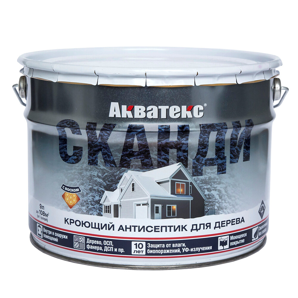 

Антисептик Акватекс Сканди лакрица 9 л, Коричневый
