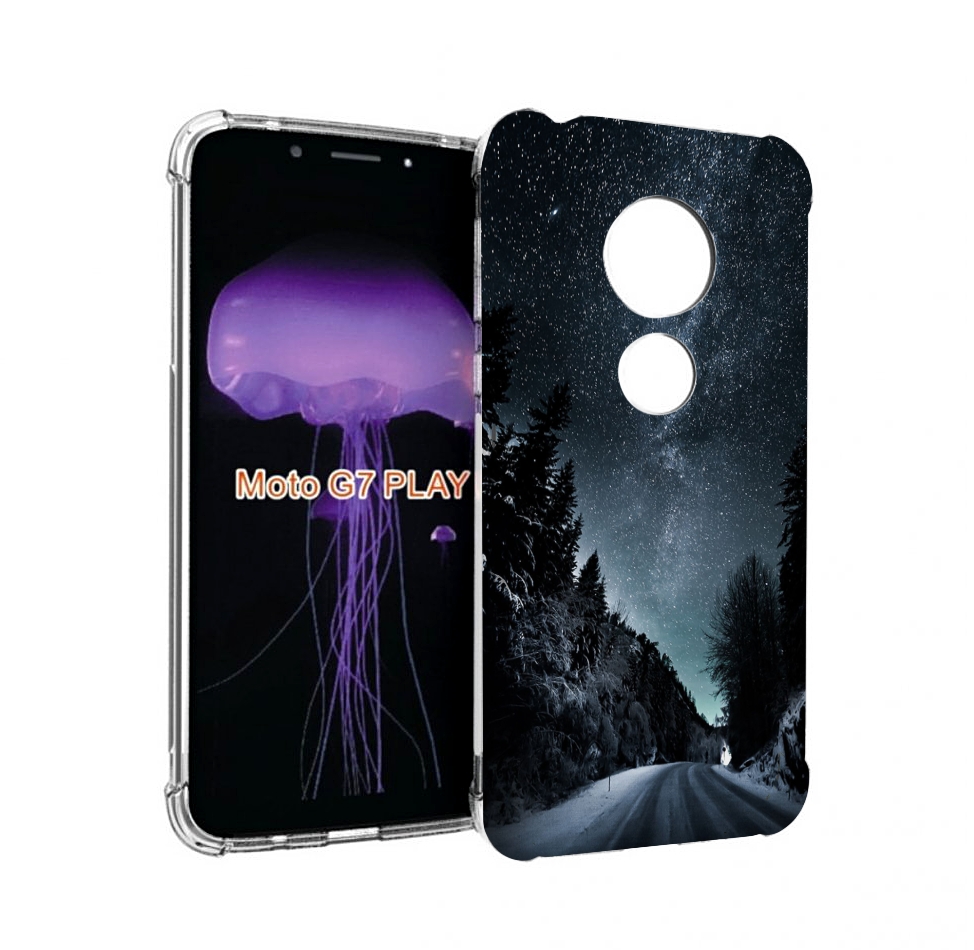 

Чехол MyPads Ночной-лес для Motorola Moto G7 Play, Прозрачный, Tocco