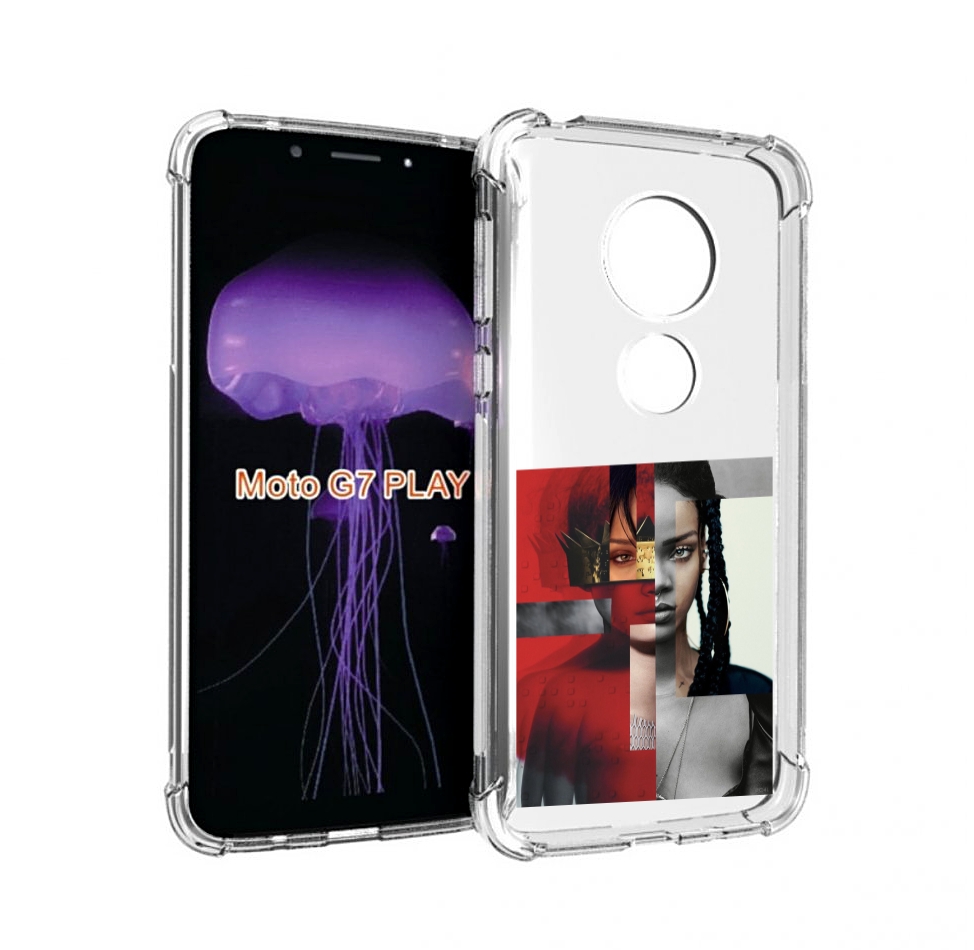 

Чехол MyPads Обложка-Рианна для Motorola Moto G7 Play, Прозрачный, Tocco
