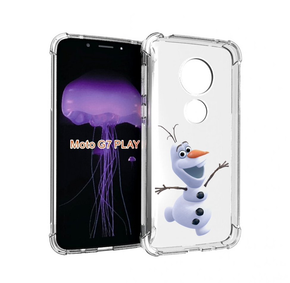 

Чехол MyPads Олаф-холодное-сердце для Motorola Moto G7 Play, Прозрачный, Tocco
