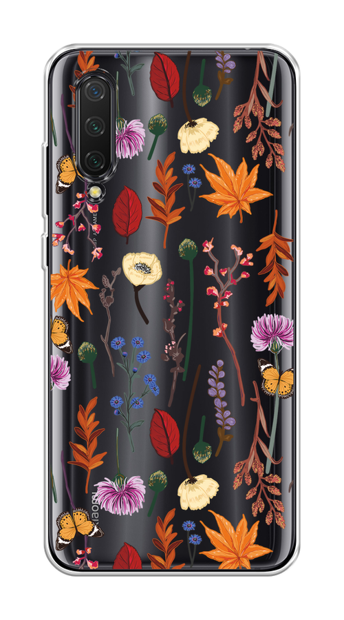 

Чехол на Xiaomi Mi CC9/Mi A3 Lite/Mi 9 Lite "Orange Purple flowers", Оранжевый;красный;розовый;желтый;прозрачный, 36150-1