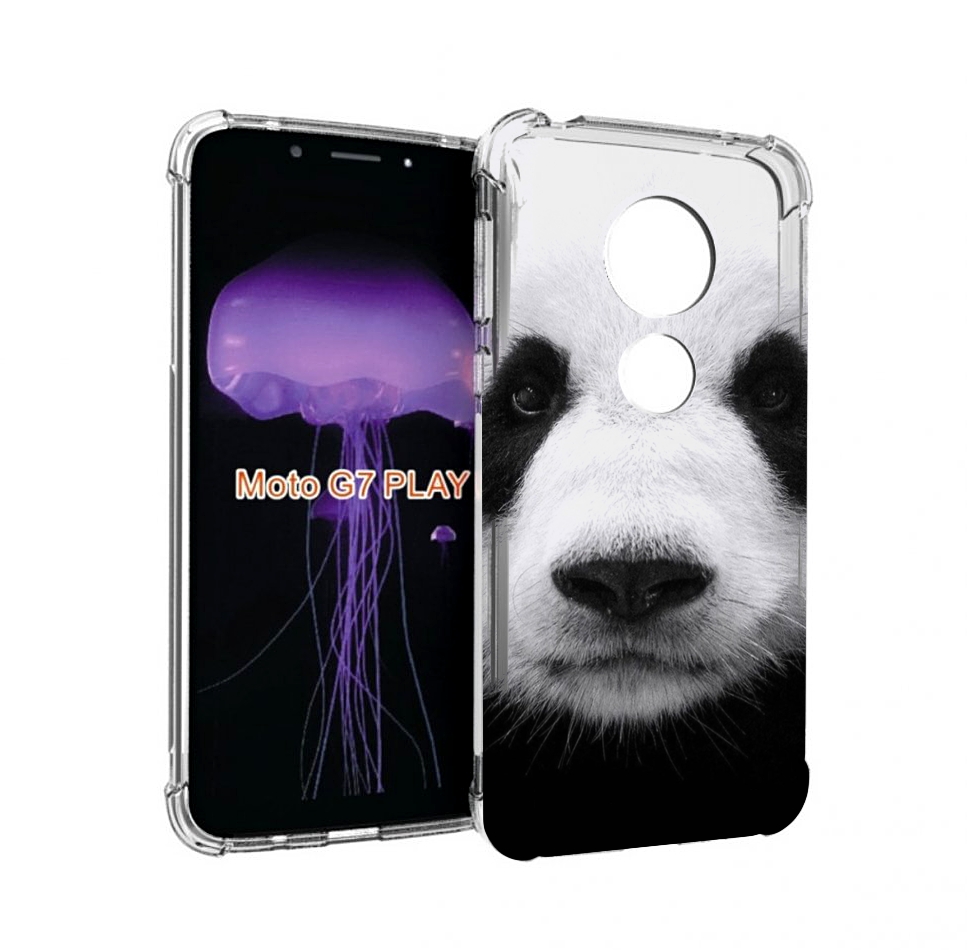 

Чехол MyPads Панда-портрет для Motorola Moto G7 Play, Прозрачный, Tocco