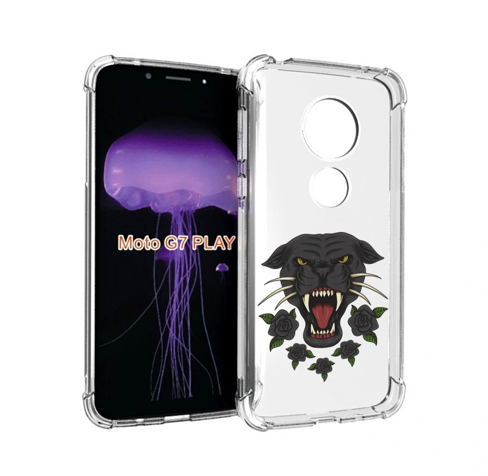 

Чехол MyPads Пантера для Motorola Moto G7 Play, Прозрачный, Tocco