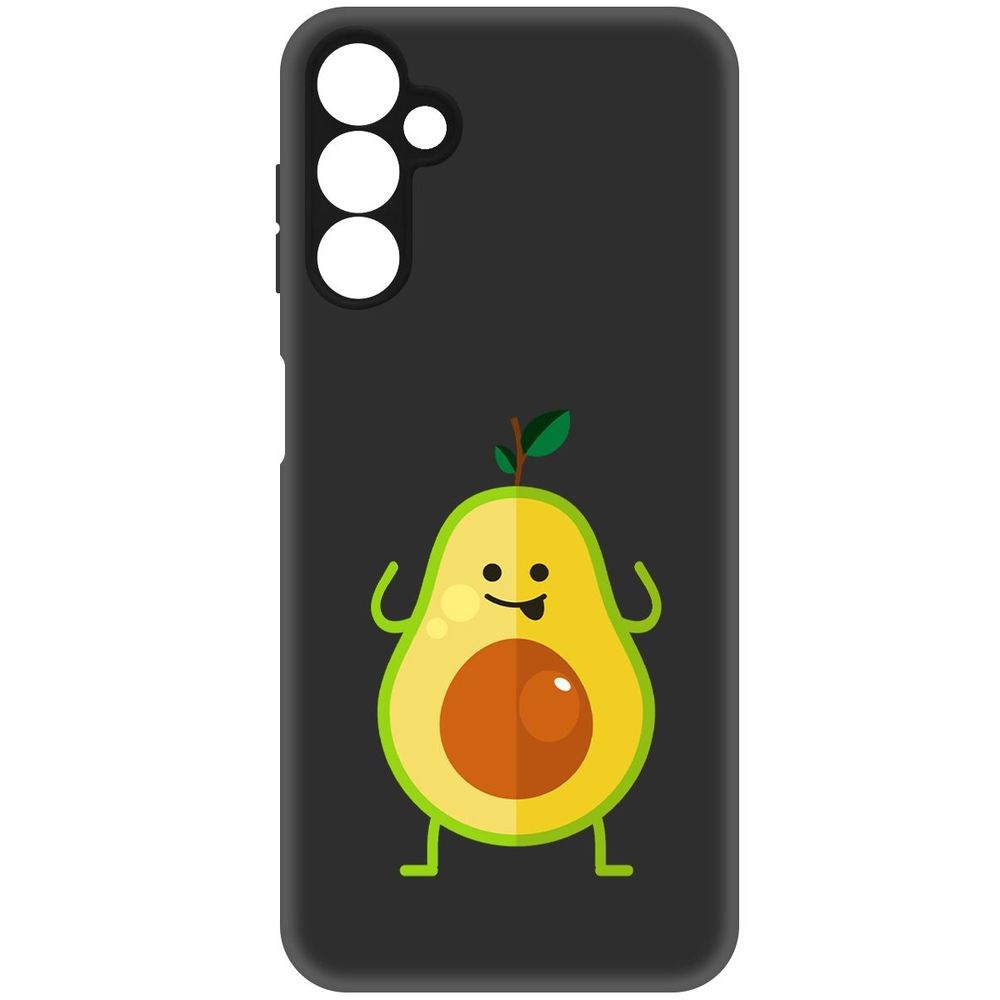

Чехол-накладка Софт Авокадо Веселый для Samsung Galaxy A14 4G (A145), Черный