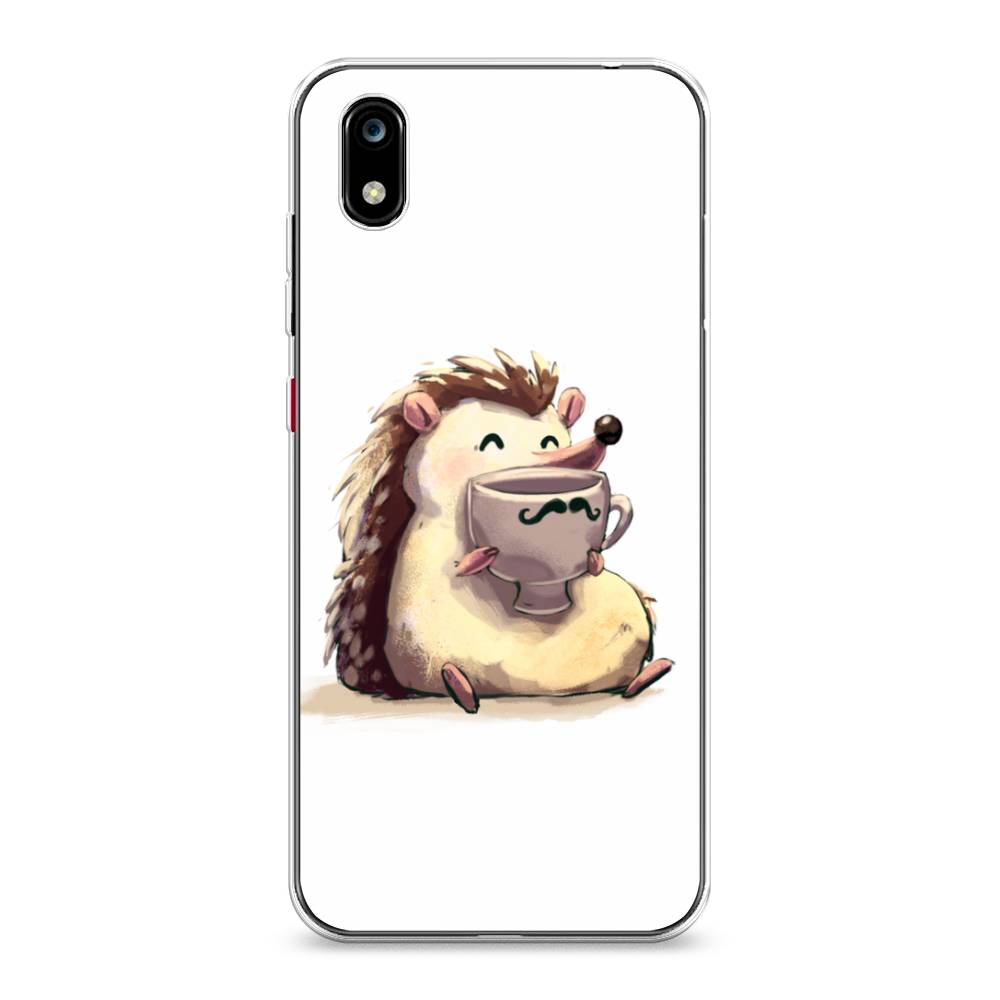 

Чехол Awog на ZTE Blade A7 2019 / ЗТЕ Блэйд A7 2019 "Еж кофеман", Разноцветный, 133150-10