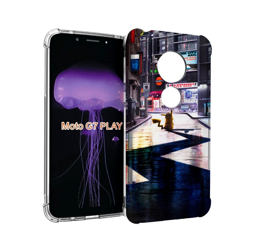 

Чехол MyPads Пикачу-в-городе для Motorola Moto G7 Play, Прозрачный, Tocco