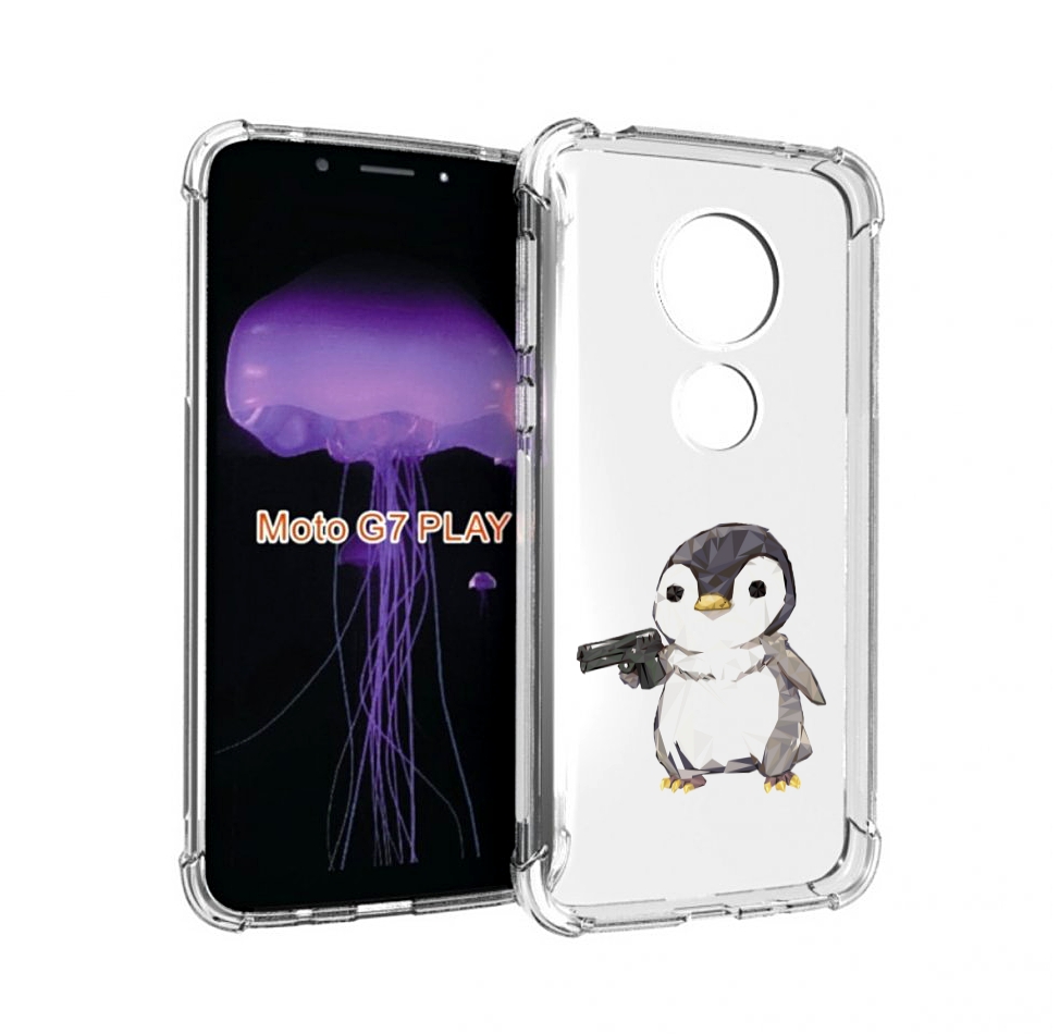 

Чехол MyPads Пингвин детский для Motorola Moto G7 Play, Прозрачный, Tocco