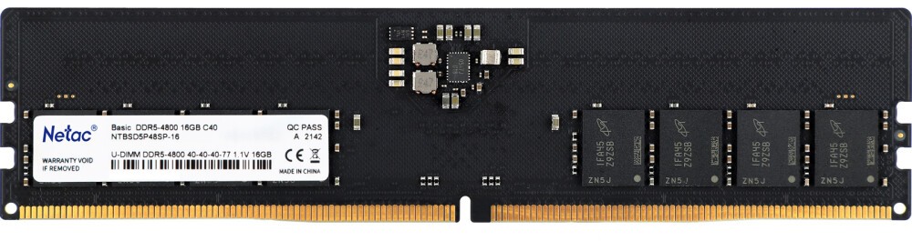 Оперативная память Netac Basic 16Gb DDR5 4800MHz (NTBSD5P48SP-16)