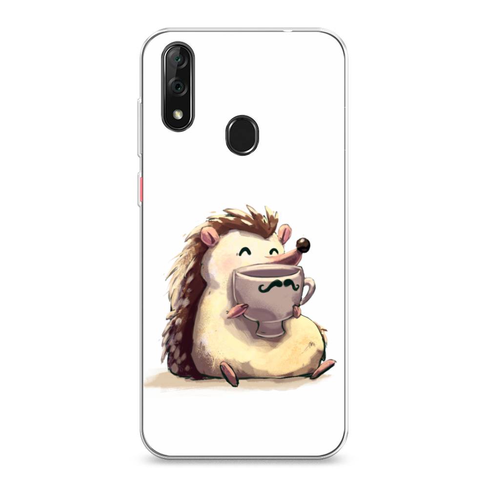 

Чехол Awog на ZTE Blade V10 / ЗТЕ Блэйд V10 "Еж кофеман", Разноцветный, 132750-10