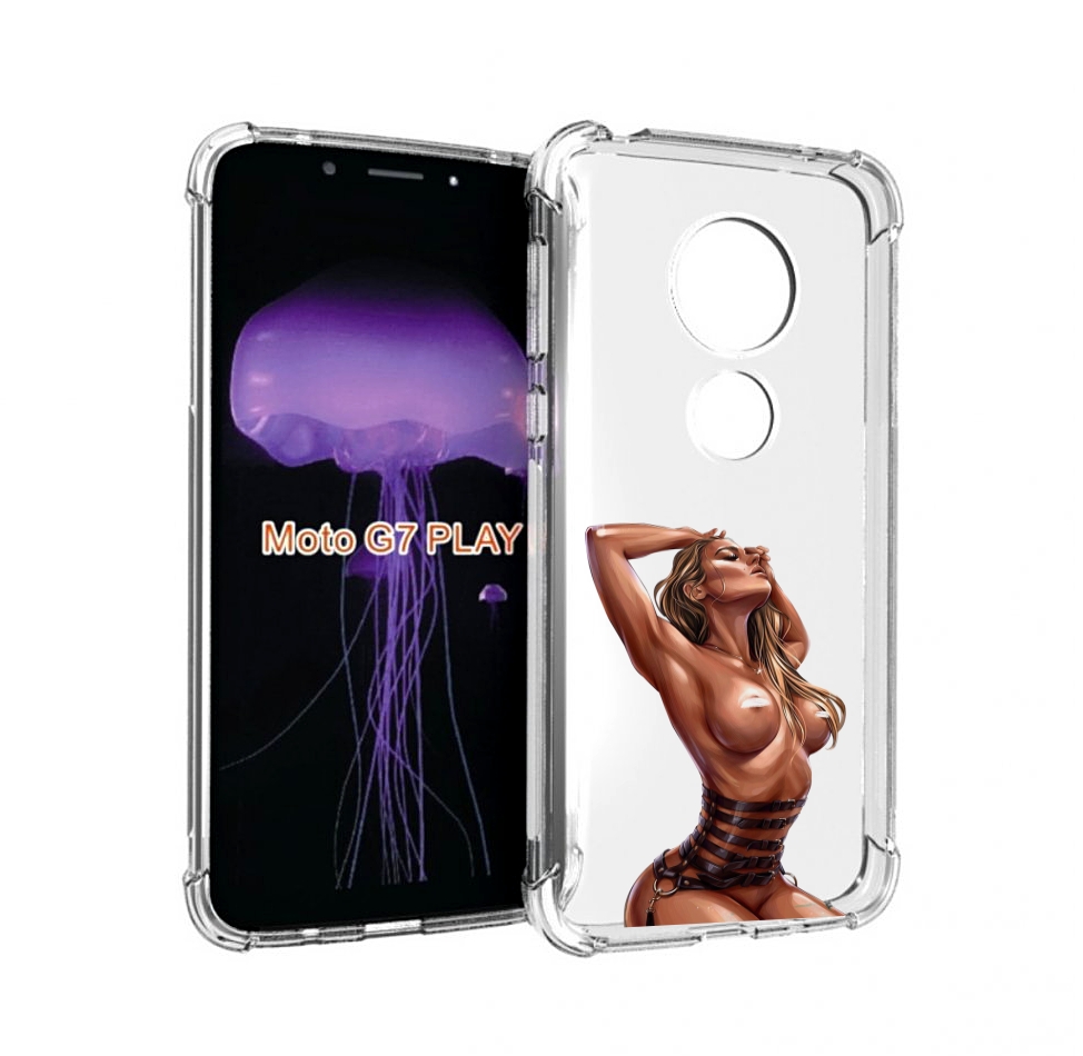 

Чехол MyPads Портупея денский для Motorola Moto G7 Play, Прозрачный, Tocco