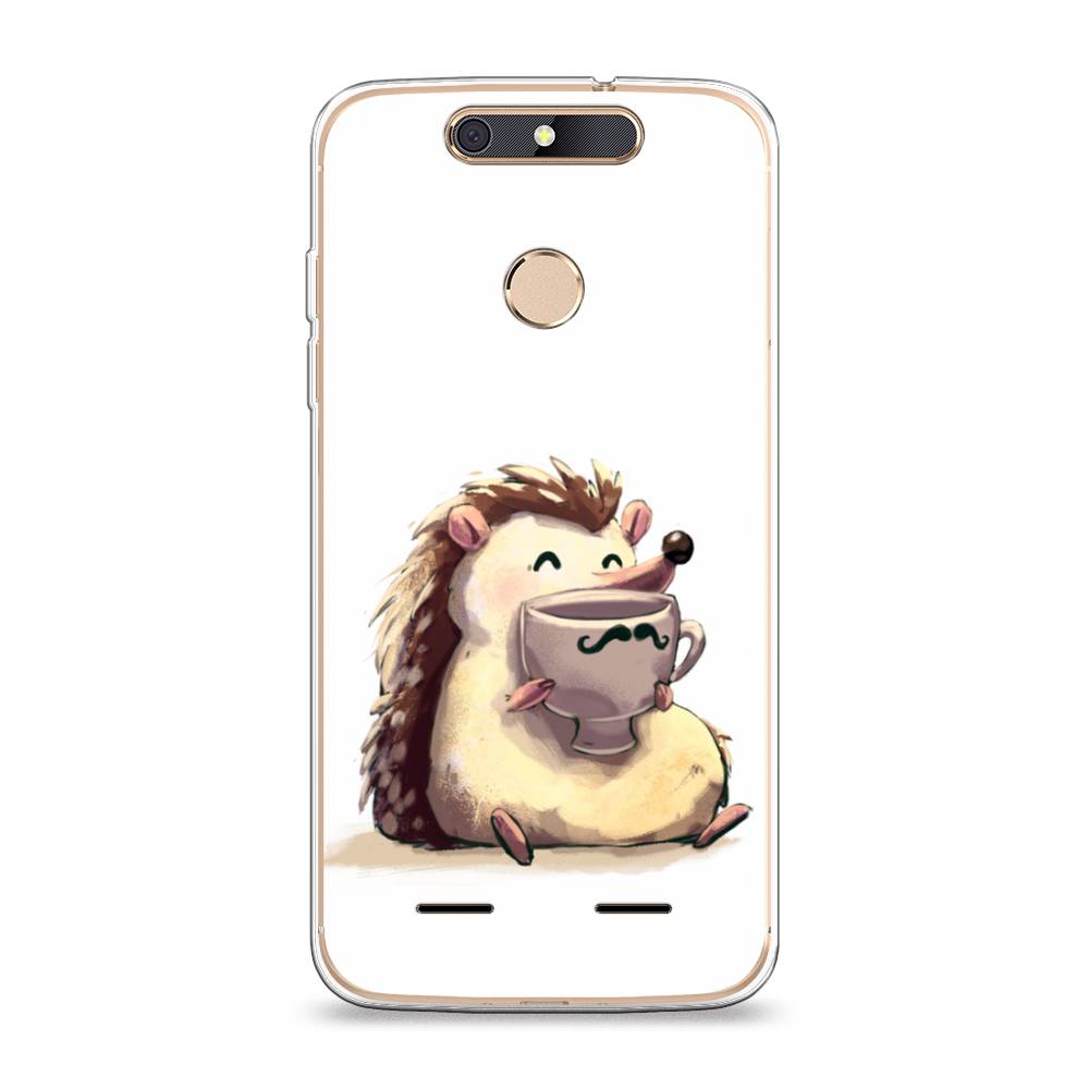 

Чехол Awog на ZTE Blade V8 mini / ЗТЕ Блэйд V8 mini "Еж кофеман", 131950-10