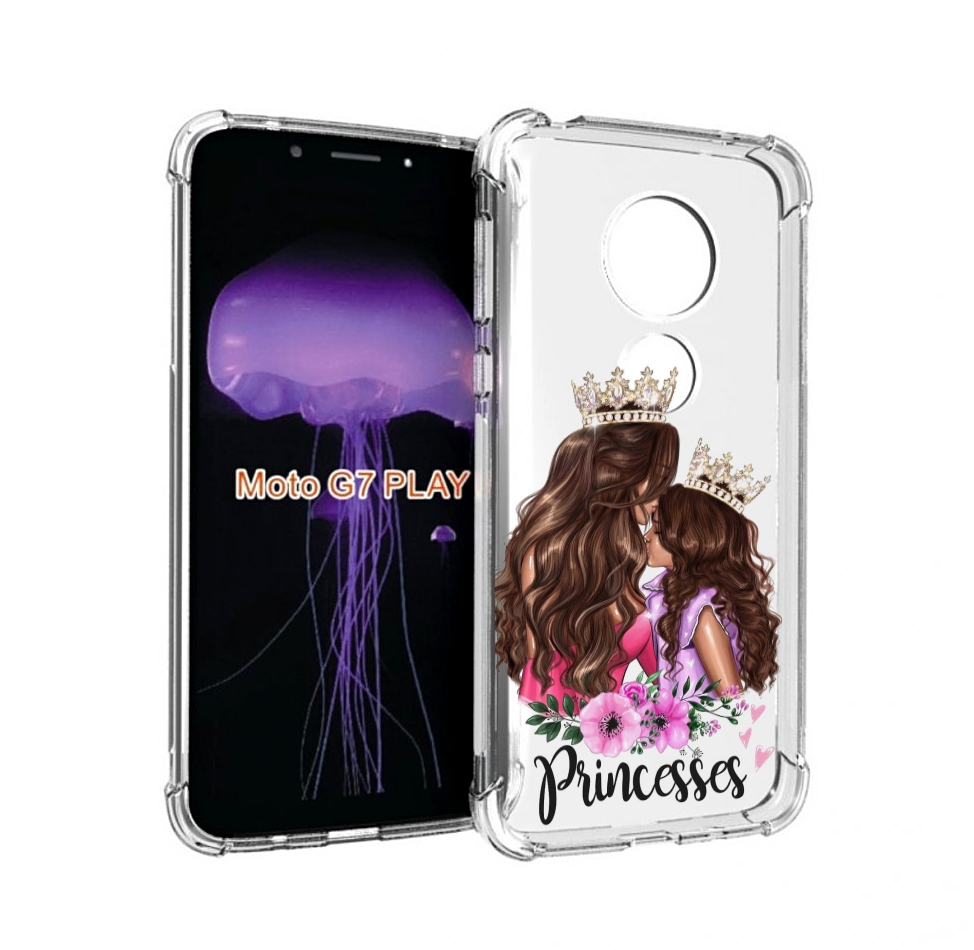 

Чехол MyPads Принцессы женский для Motorola Moto G7 Play, Прозрачный, Tocco