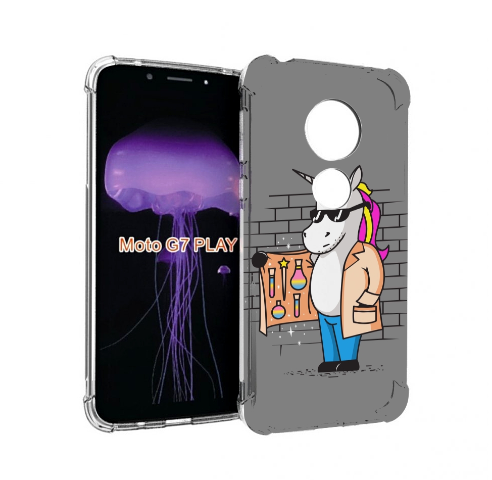 

Чехол MyPads Продавец-единорог для Motorola Moto G7 Play, Прозрачный, Tocco