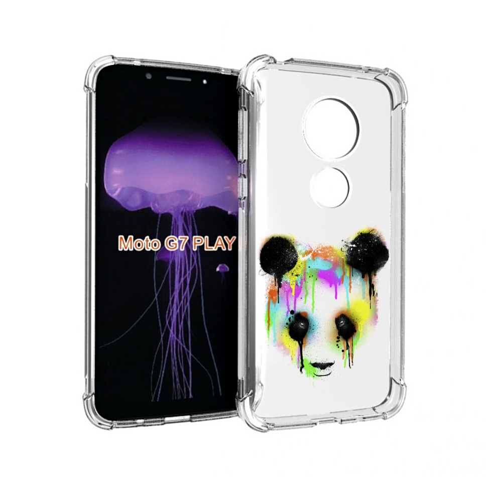 

Чехол MyPads Радужная панда для Motorola Moto G7 Play, Прозрачный, Tocco