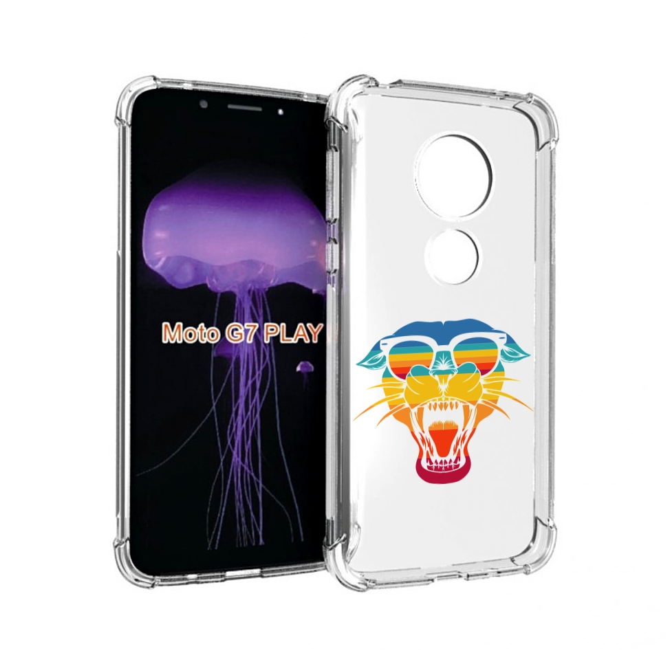 

Чехол MyPads Радужная-пантера для Motorola Moto G7 Play, Прозрачный, Tocco