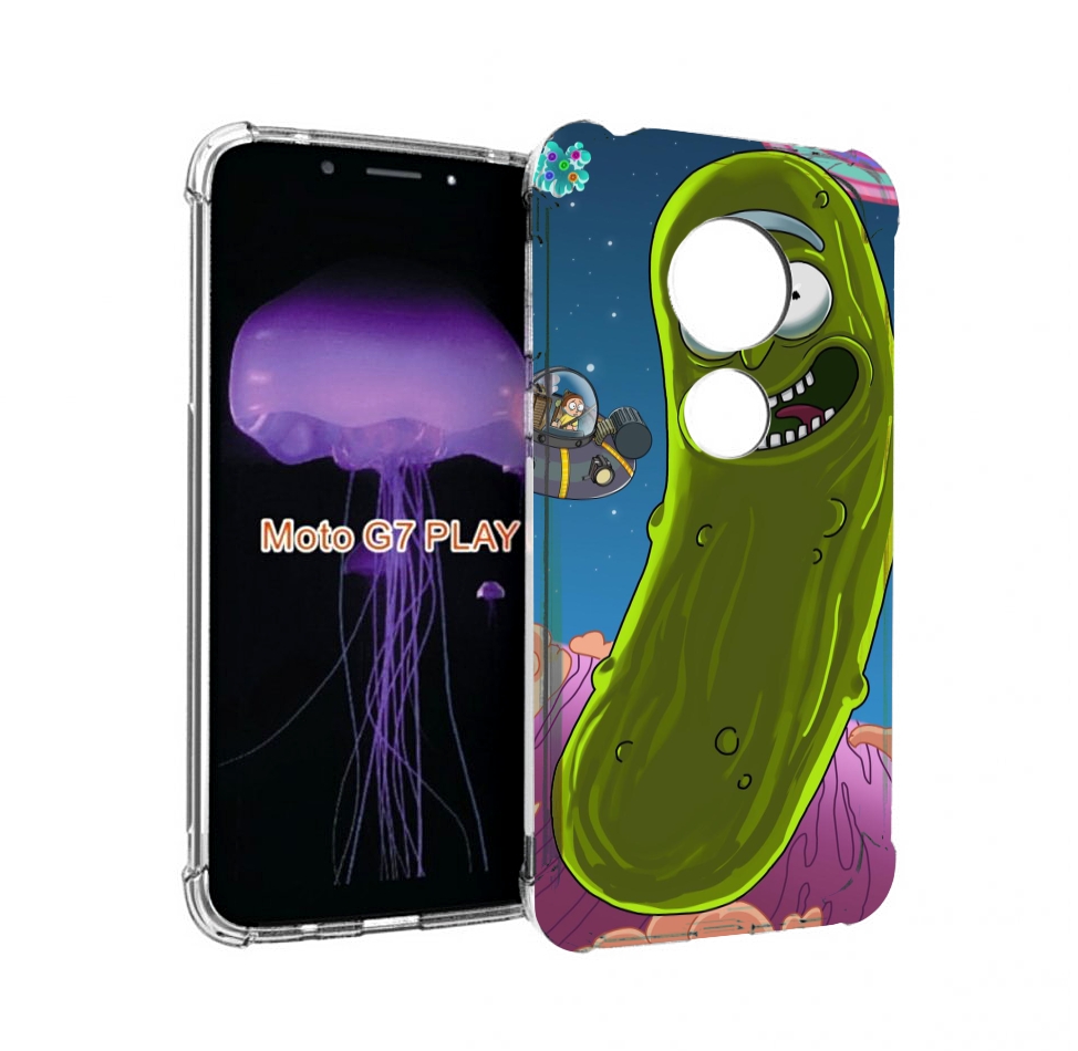 

Чехол MyPads Рик огурец для Motorola Moto G7 Play, Прозрачный, Tocco