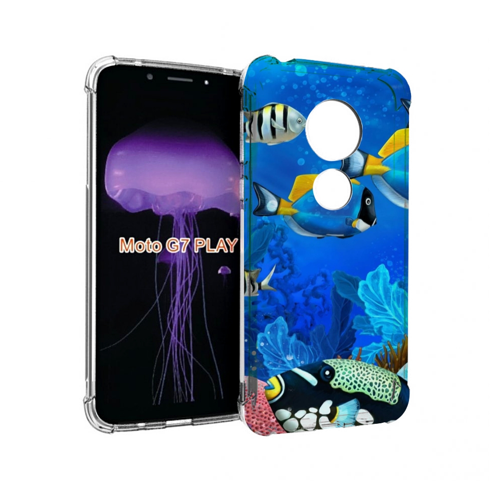 

Чехол MyPads Рыбки для Motorola Moto G7 Play, Прозрачный, Tocco