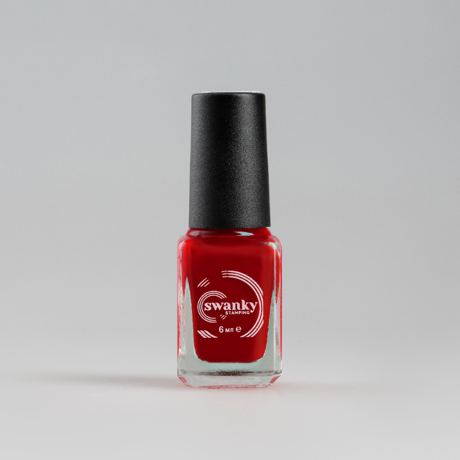 

Лак для стемпинга Swanky Stamping №S07 красный 6 мл