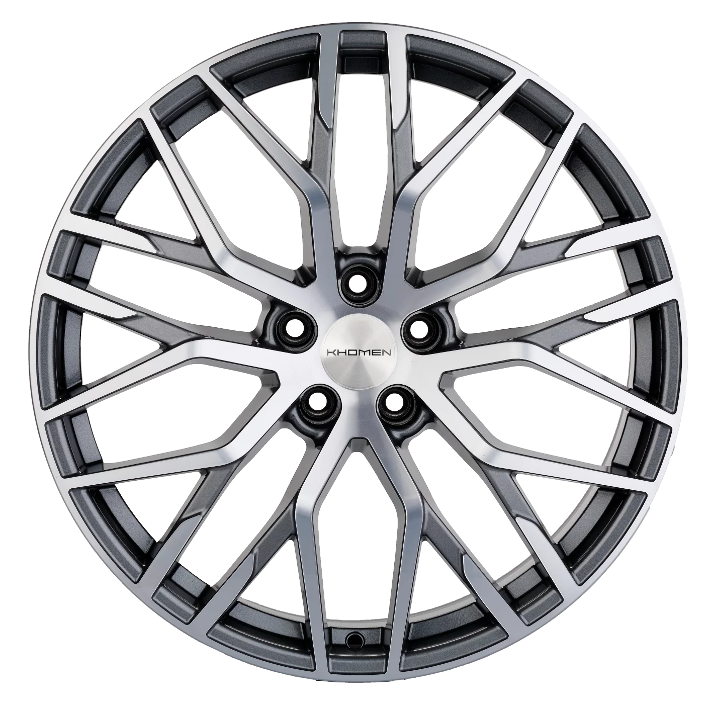 

Диск Khomen Wheels KHW2005 8,5х20 5x108 ЕТ36 d65.1 GRAY-FP, Графит;серебристый, KHW2005