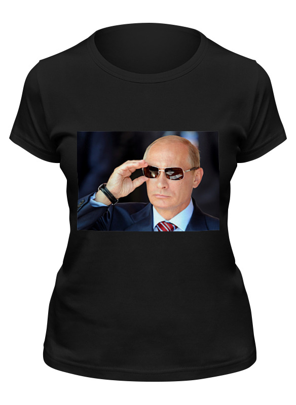 

Футболка женская Printio Putin черная L, Черный, Putin