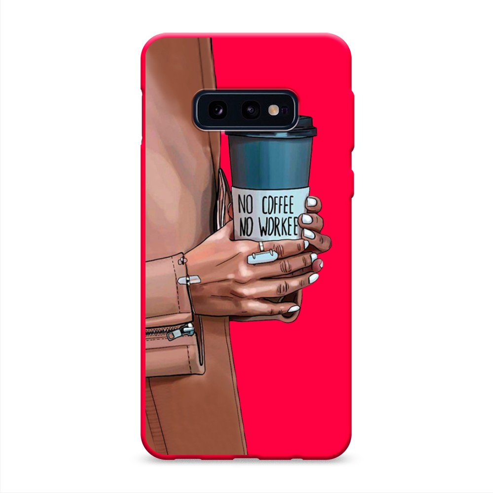 

Чехол Awog на Samsung Galaxy S10E "No coffee", Разноцветный, 27253-1