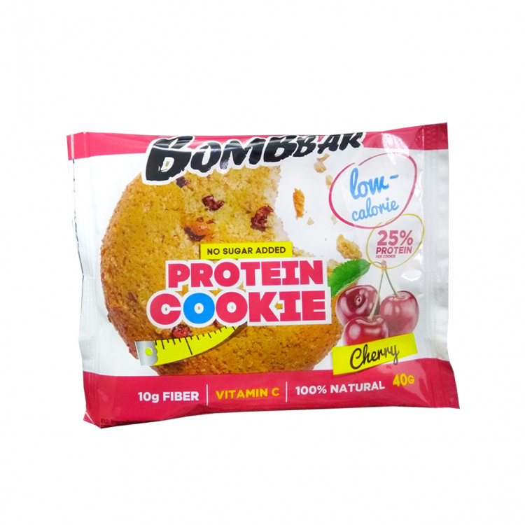 

Печенье BOMBBAR Protein Cookie низкокалорийное, вкус вишня, 3 шт х 40 г