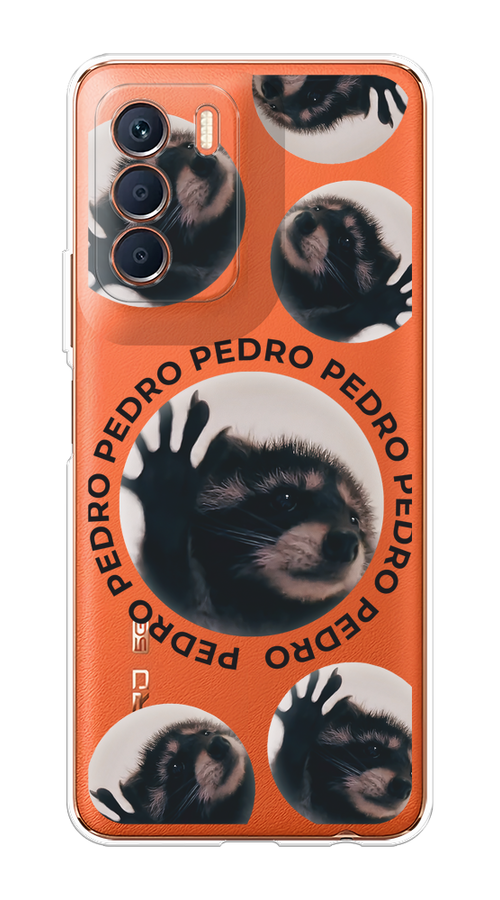 

Чехол на Infinix Zero 5G 2023 "Pedro енот", Черный;бежевый;прозрачный, 3104450-1