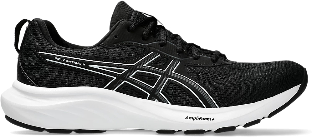 

Кроссовки мужские Asics GEL-CONTEND 9 черные 10.5 US, Черный, GEL-CONTEND 9