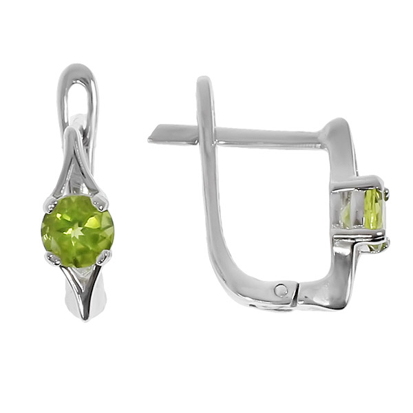 

Серьги женские из серебра Balex Jewellery 2405936794, хризолит, 2405936794