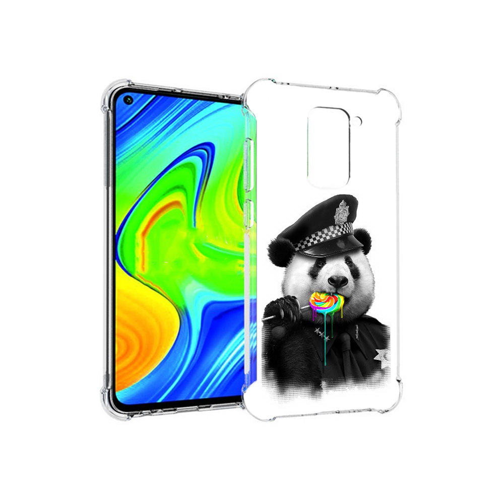 

Чехол MyPads Tocco для Xiaomi Redmi Note 9 Панда полиция (PT150805.258.130), Прозрачный, Tocco