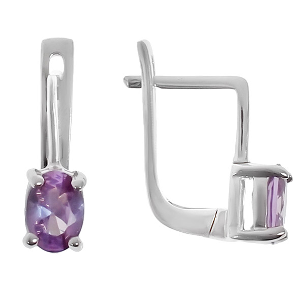 

Серьги женские из серебра Balex Jewellery 2405936826, александрит, 2405936826