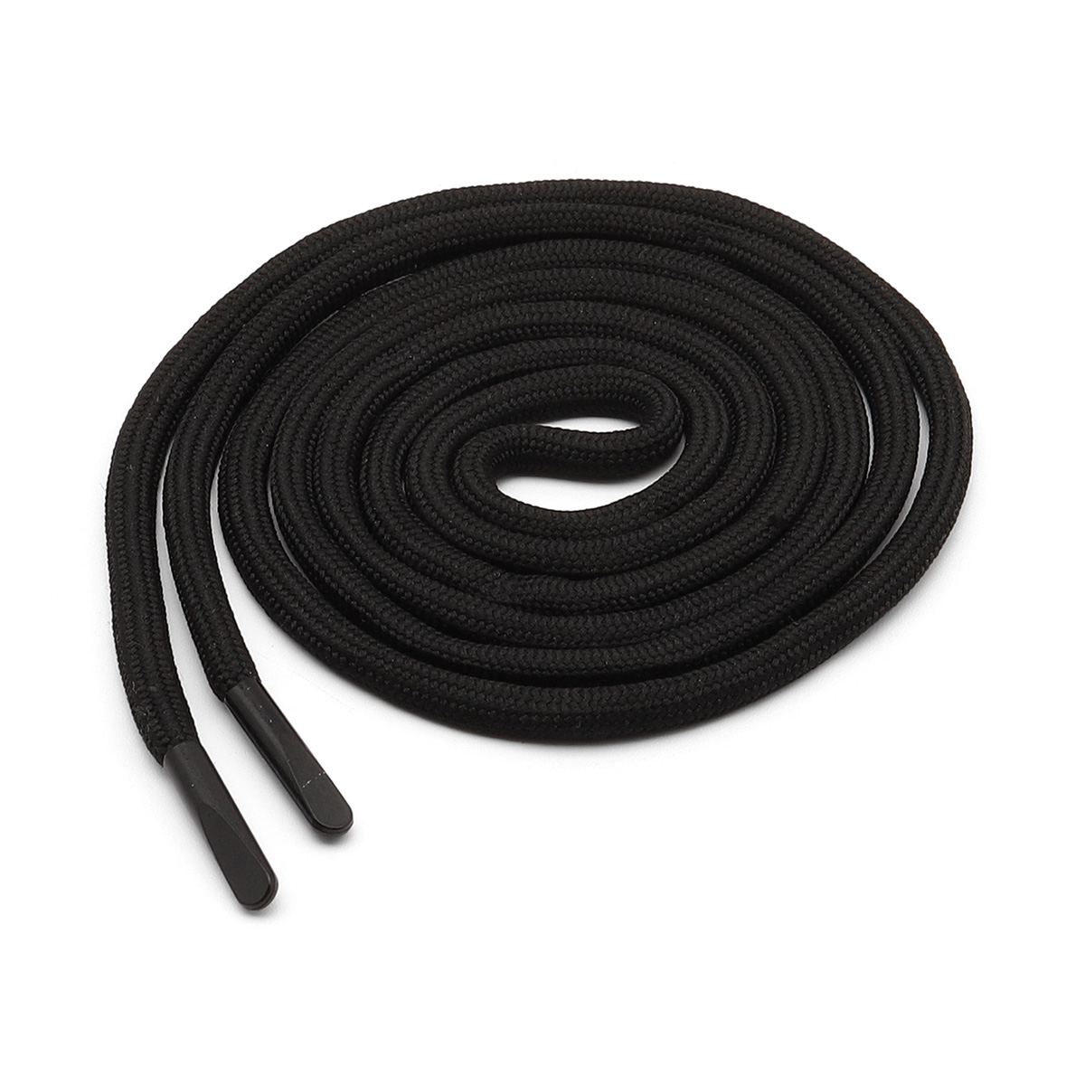 

6220-0133 Шнурки круглые с металлическим наконечником 4мм*130см, 100 шт/упак (черный)