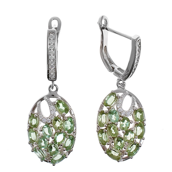 

Серьги женские из серебра Balex Jewellery 2405936829, шпинель/фианит
