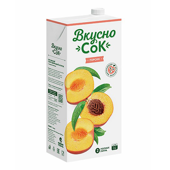

Напиток сокосодержащий ВкусноСок персик 1,93 л