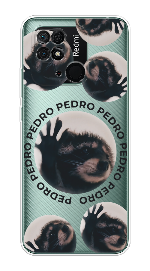 

Чехол на Xiaomi Redmi 10C "Pedro енот", Черный;бежевый;прозрачный, 313450-1