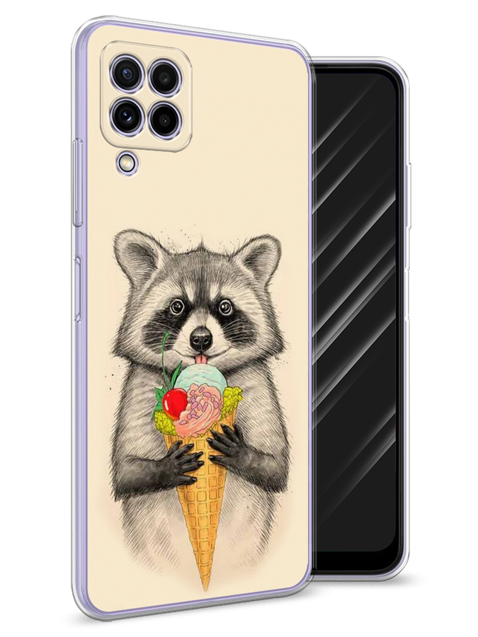 

Чехол Awog на Samsung Galaxy A22 / Самсунг A22 "Енот с мороженым", Разноцветный, 2103150-10
