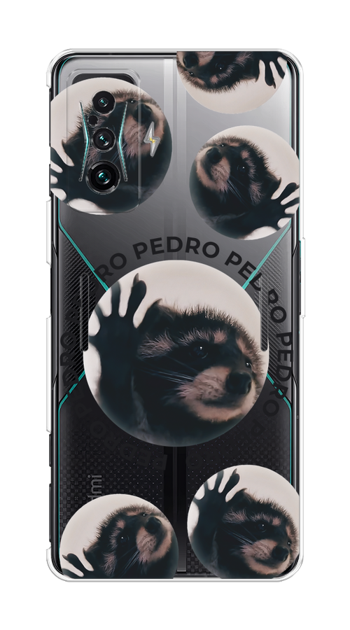 

Чехол на Xiaomi Redmi K50 GE/Poco F4 GT "Pedro енот", Черный;бежевый;прозрачный, 314350-1