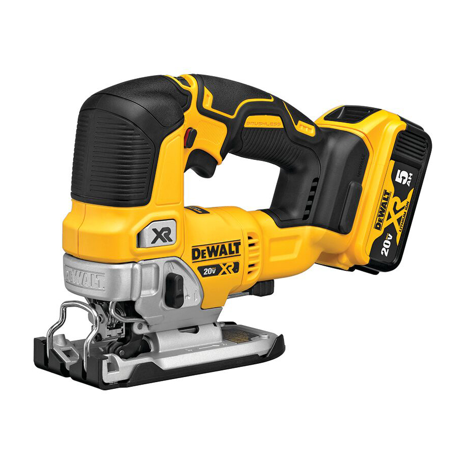 Аккумуляторный бесщёточный лобзик DEWALT, 18 В, 3200 ход/мин, DCS334P2-QW