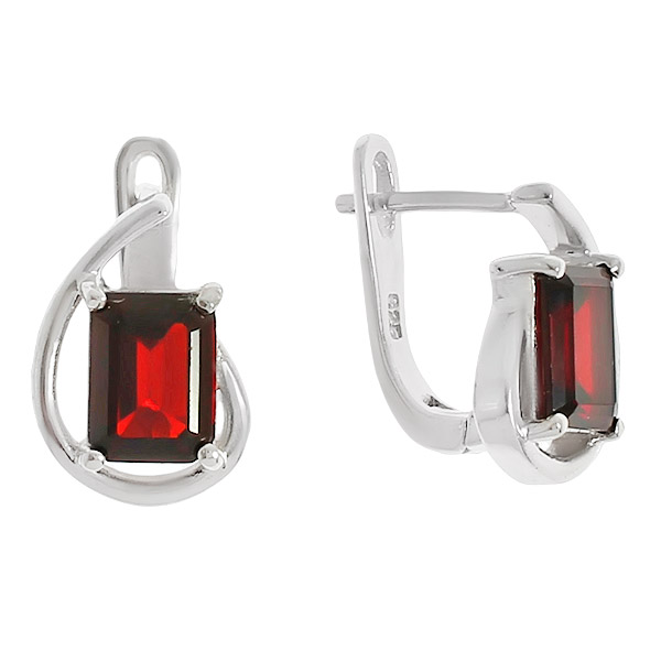

Серьги женские из серебра Balex Jewellery 2405936974, гранат