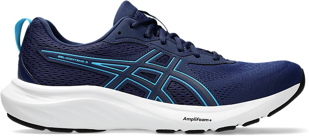 

Кроссовки мужские Asics GEL-CONTEND 9 синие 9.5 US, Синий, GEL-CONTEND 9
