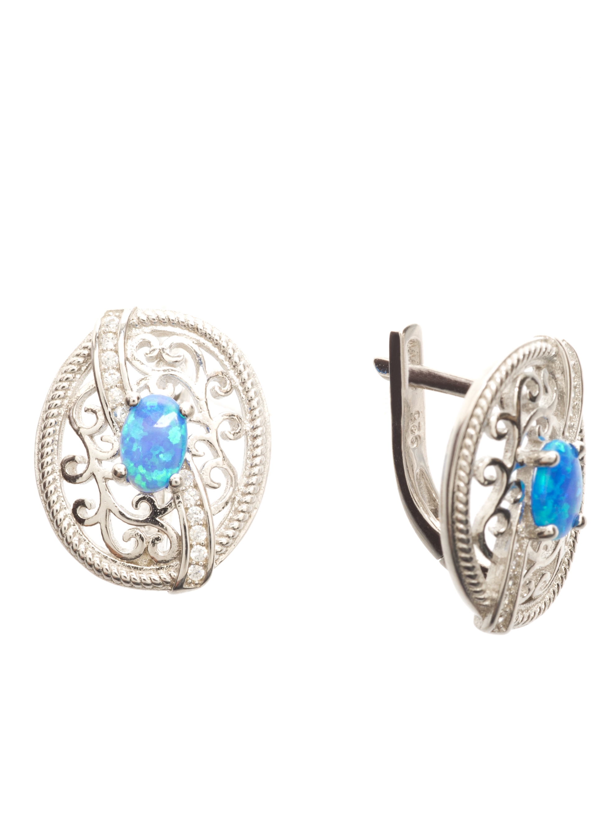 

Серьги женские из серебра Balex Jewellery 2405937024, опал/фианит, 2405937024